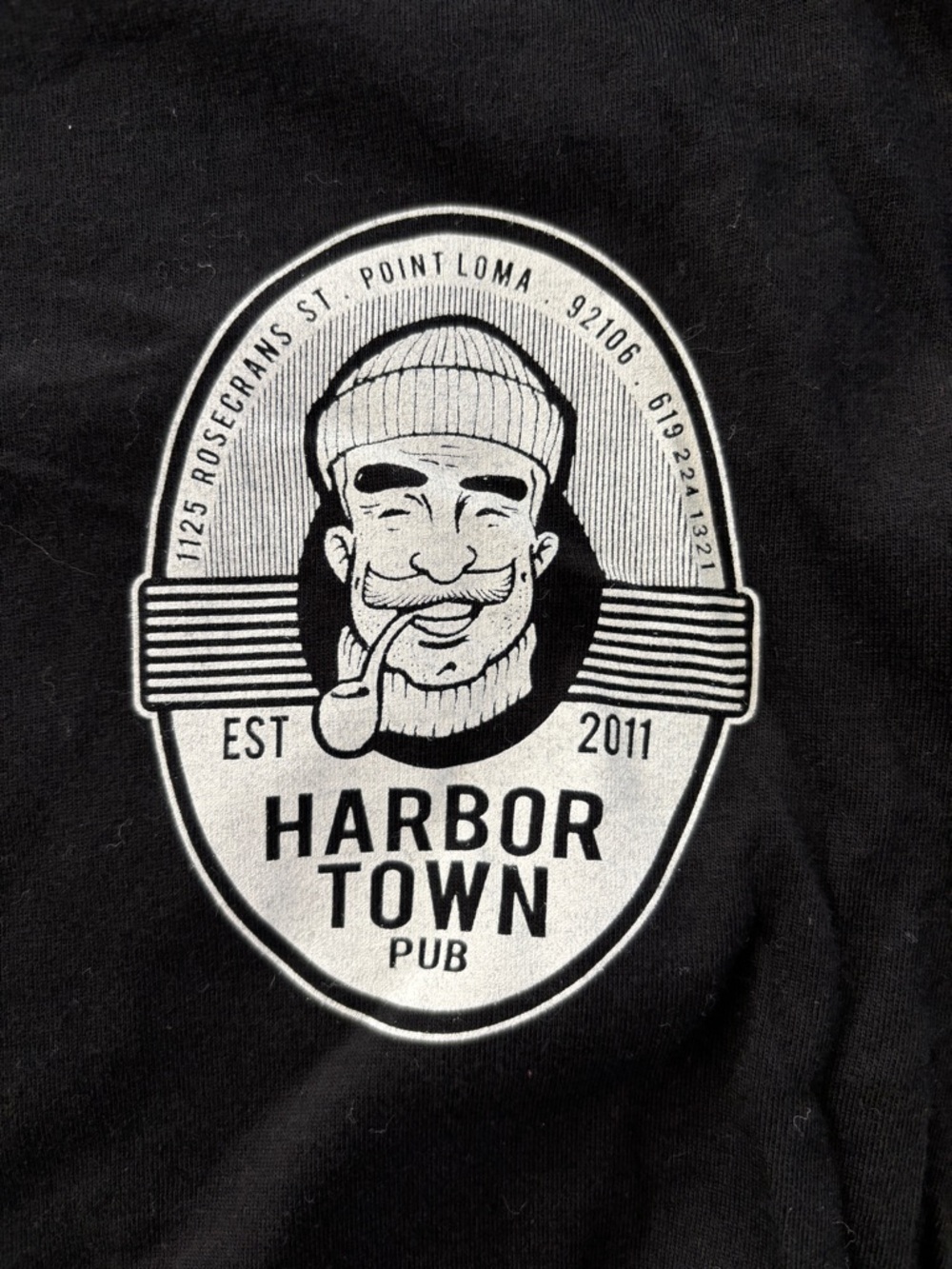 Harbor Town Pub Black Logo Tee -Women’s
